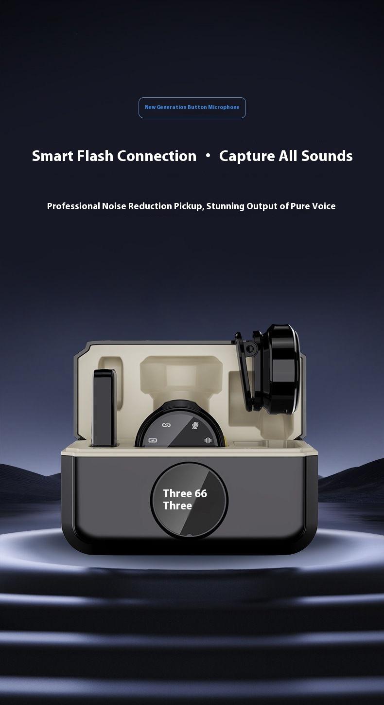 Wireless Lavalier Microphone for iPhone iPad AndroidWith Charging Case Audio Smartphone AudioSmartphone Portable Noise Cancellation Clip LapelReceiver Equipment Device Recording Usb Wearablewireless microphone streaming equipment。Black Friday