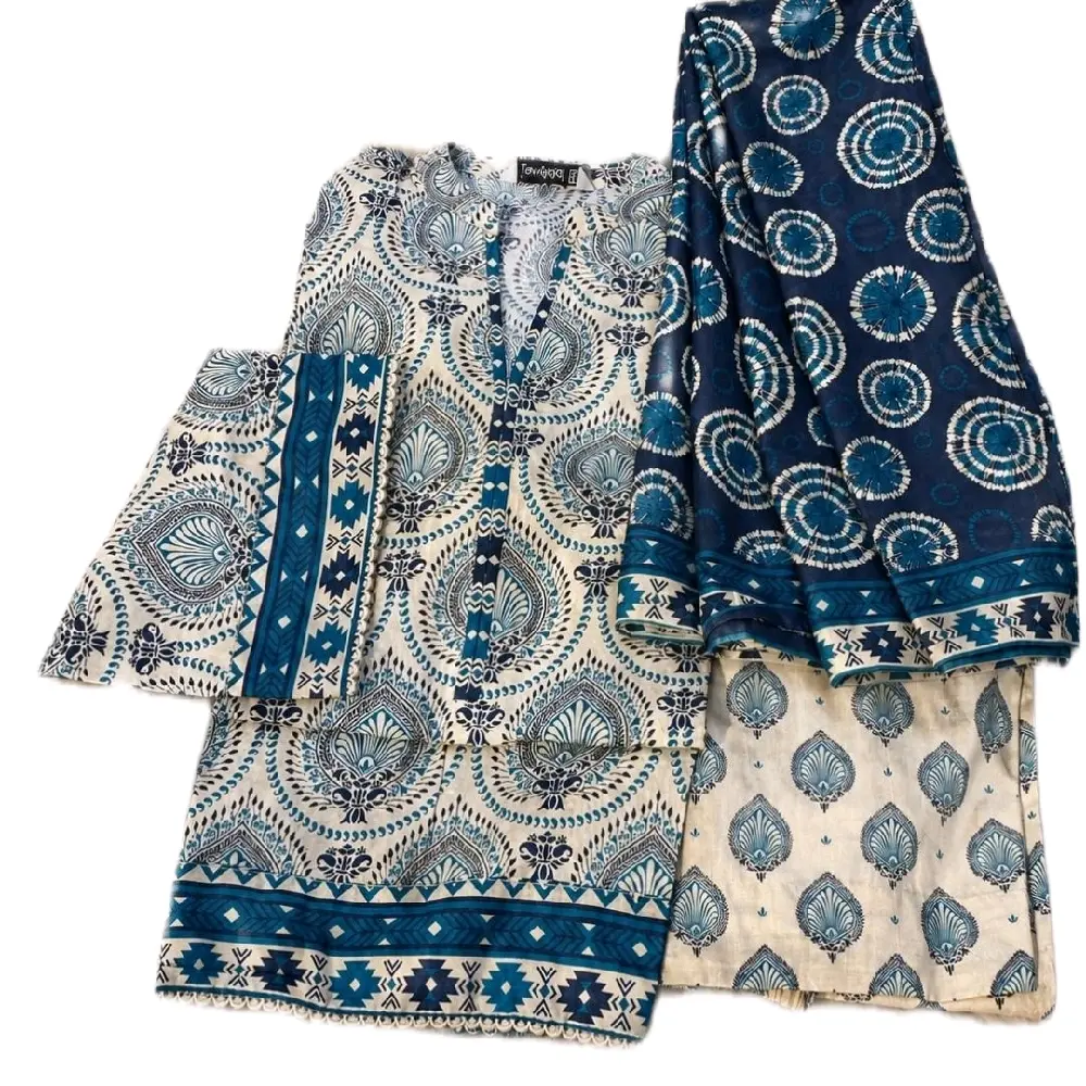 Binsaeed, Sadabahar, Tawakkal and Aizal Cotton and Lawn three Piece Casual Pakistani Suit