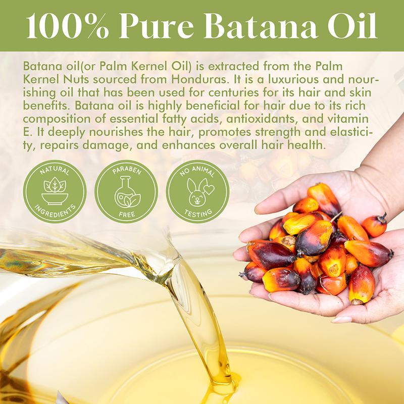 Batana Essentials Oil Organic for Haircare 60ml Anti Hair Loss Repair Damaged Hair Moisturize Scalp Lightweight Daily Hair Care Moisturizer Moisturizing Hydrating Batana Essentials Oil Organic for Haircare 60ml Anti Hair Loss Repair Damaged Hair Moisturize Scalp Lightweight Daily Hair Care Moisturizer Moisturizing Hydrating