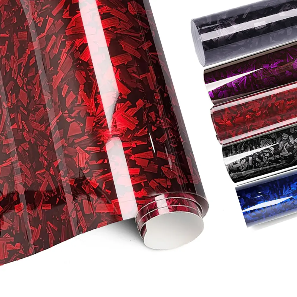 Forged Gloss Carbon Fiber Vinyl Wrap Roll Air Release Sticker Sheet Film DIY Decal,For Car Auto Vehicle Morotcycle Bike Self Adhesive #fathersdaygift
