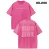Holafish Women's Vintage Round Neck Acid Washed Oversized Half-Sleeve Soft Cotton Gospel Faith Statement T-Shirt - Everyday Fit, Summer Casual Style Top