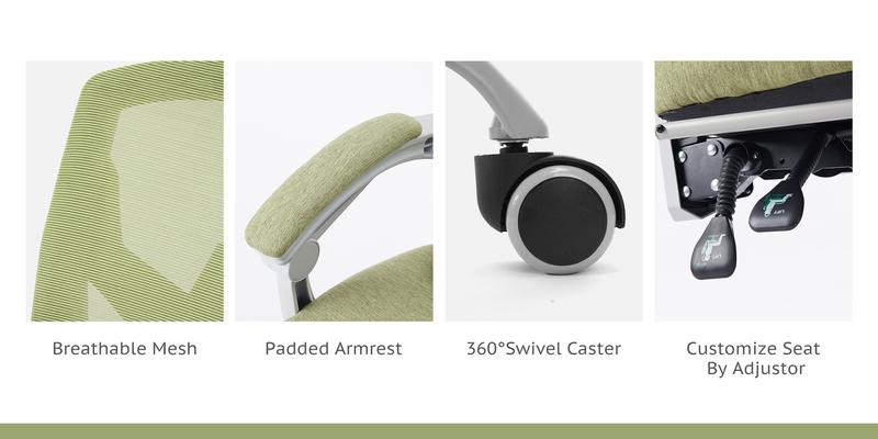 Furnest Armchairs Office Computer Desk Chair, Ergonomic High-Back Mesh Rolling Work Swivel Chairs with Wheels, Comfy Arms for Home and Work