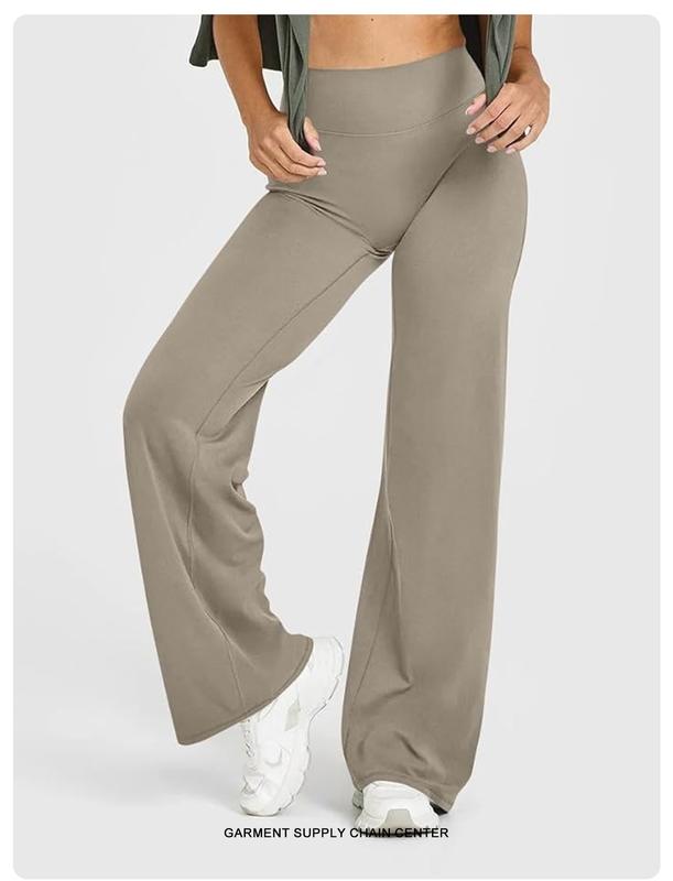 High-Waisted Wide Leg Workout Pants | Flattering Stretch Athleisure Pants for Women
