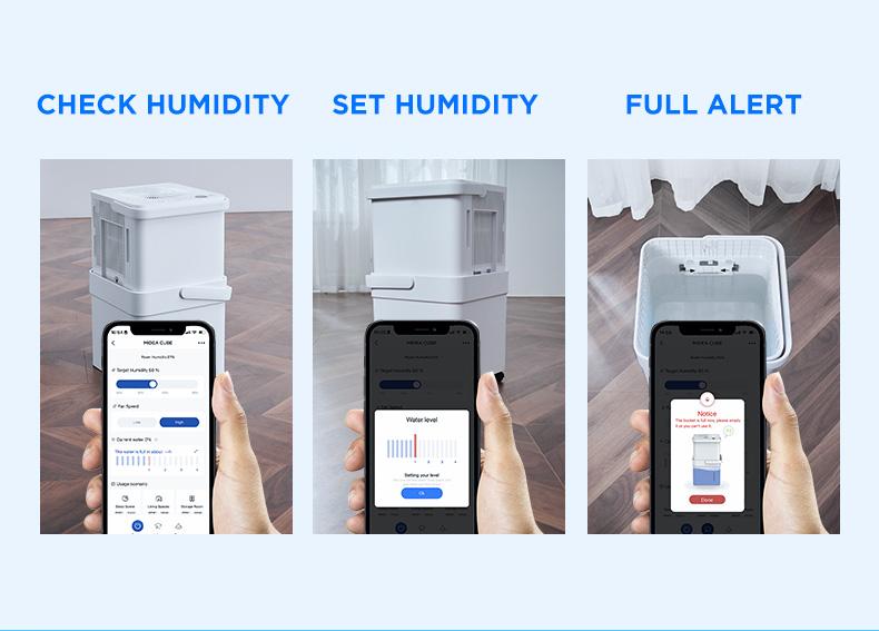 Midea Cube 20 Pint Dehumidifier for Basement and Rooms at Home, Smart Control, ENERGY STAR Efficient, Includes Drain Hose