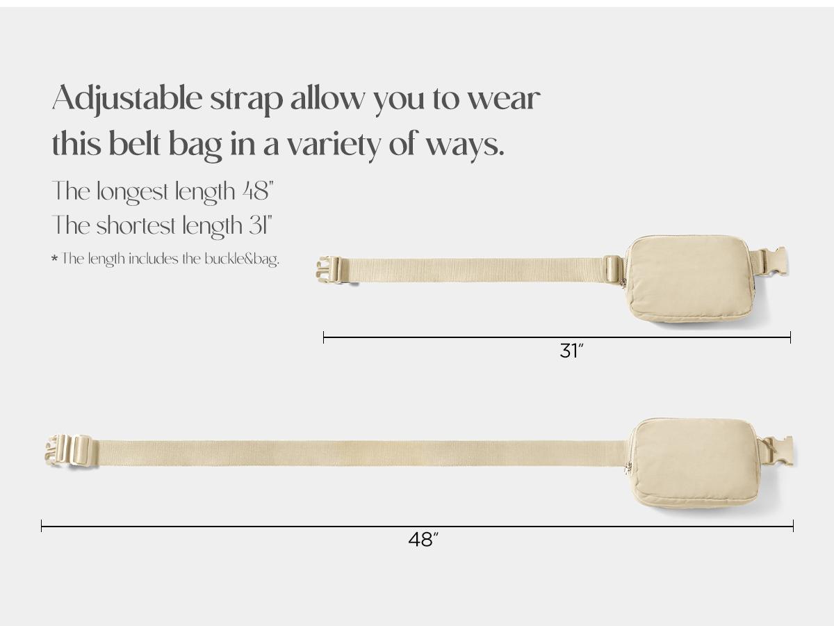 ODODOS Unisex Mini Belt Bag with Adjustable Strap Small Fanny Pack for Workout Running Traveling Hiking