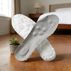 Anti-Fatigue 4D Cloud Soles Inserts, Soft Cushioned Insoles for Foot Pain Relief, Shock Absorption & Non-Slip Comfort for Men & Women