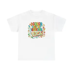 I Color Past My Bedtime T-Shirt | Cute Colorist Shirt