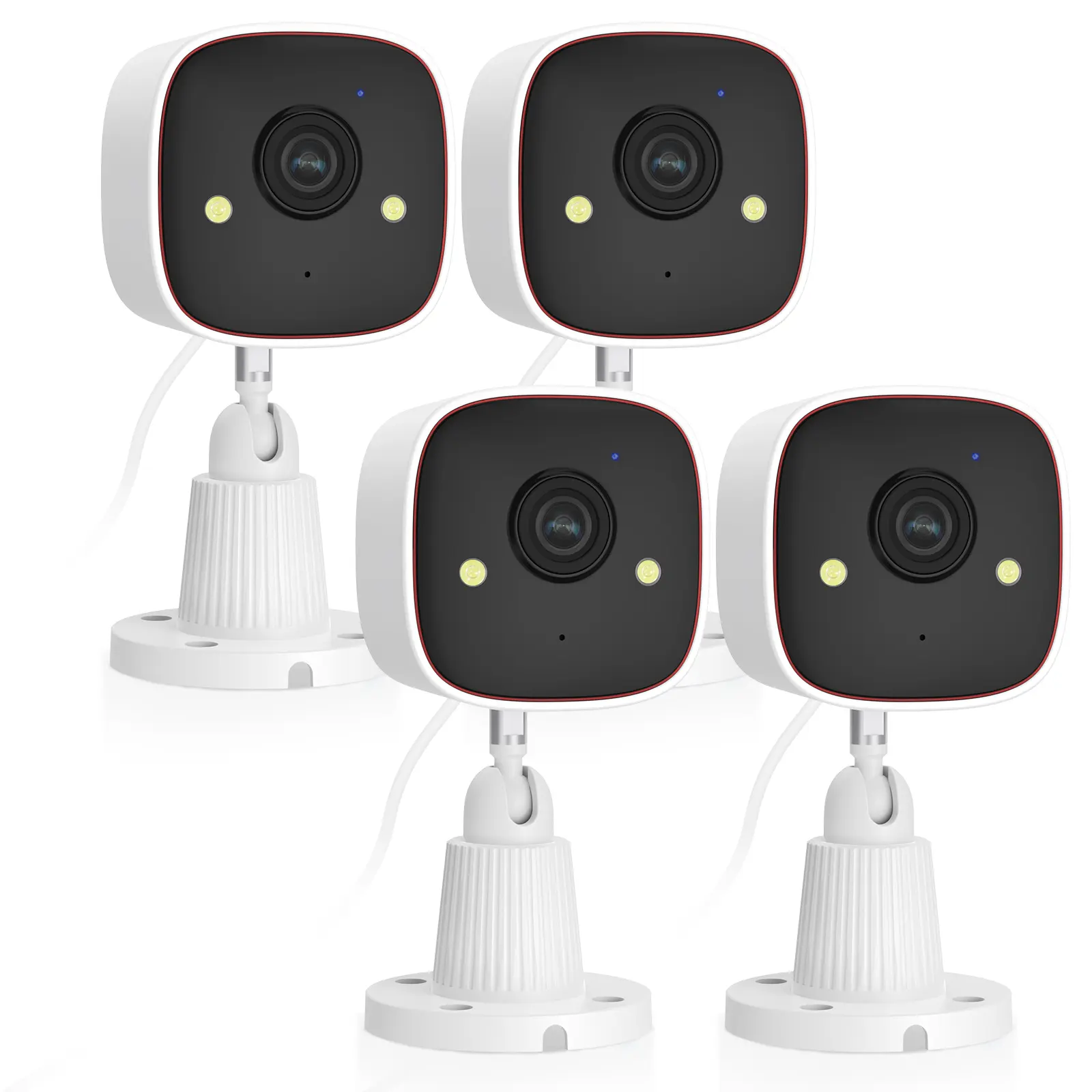 Indoor WiFi Security Camera - 2.4G/5G WiFi Dual-Band, Full HD, AI Motion Detection, Sound Alert, 2-Way Audio, Night Vision, Cloud/Micro SD Storage, Wall Mount, Alexa/Google Home Compatible for Home Surveillance, Baby Monitor, Security Cameras For Home