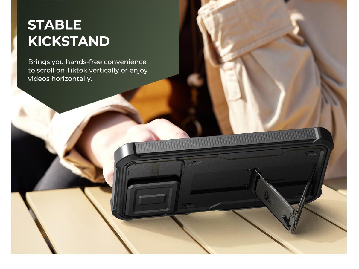 Dexnor for Motorola Moto G-Power-5G-2025/2026 Case, [2 Front Frame] [Built-in Magnetic Slide Camera Cover & Kickstand] Heavy Duty Protection Shockproof Phone Case with Screen Protector, 6.8inch