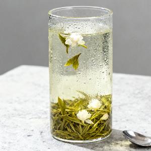 Chinese Style Jasmine Green Tea Loose Leaf Floral Aroma