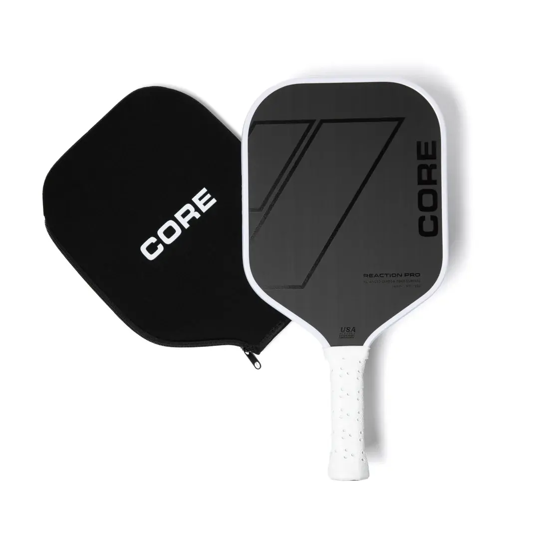 CORE Reaction Pro Pickleball Paddle | T700 Carbon Fiber Surface | MX-1000 (16mm)
