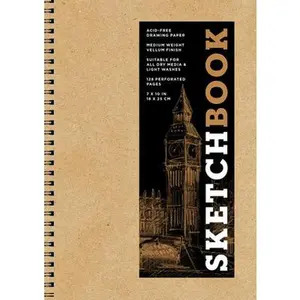 Sketchbook 7 X 10 Kraft Spiral Hardcover Mixed Media Sketchbook for Drawing: Acid-Free Quality Paper (128 Pages) -- Union Square & Co, Hardcover