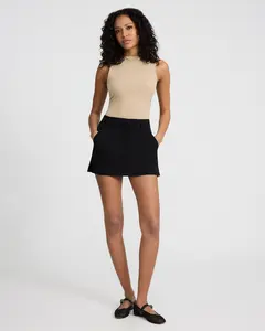 Express Body Contour Light Compression Stretch Cotton Boat Neck Tank