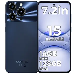 OUKITEL C69 SE Cell Phone Unlocked, 7.2''120Hz Display, 16GB(4+12)+128GB/TF 1TB Smartphone, 6000mAh Battery, Android 15 Phones, 64MP+8MP Camera, 4G Dual SIM Mobile Phone, GPS/OTG/Face ID/T-Mobile