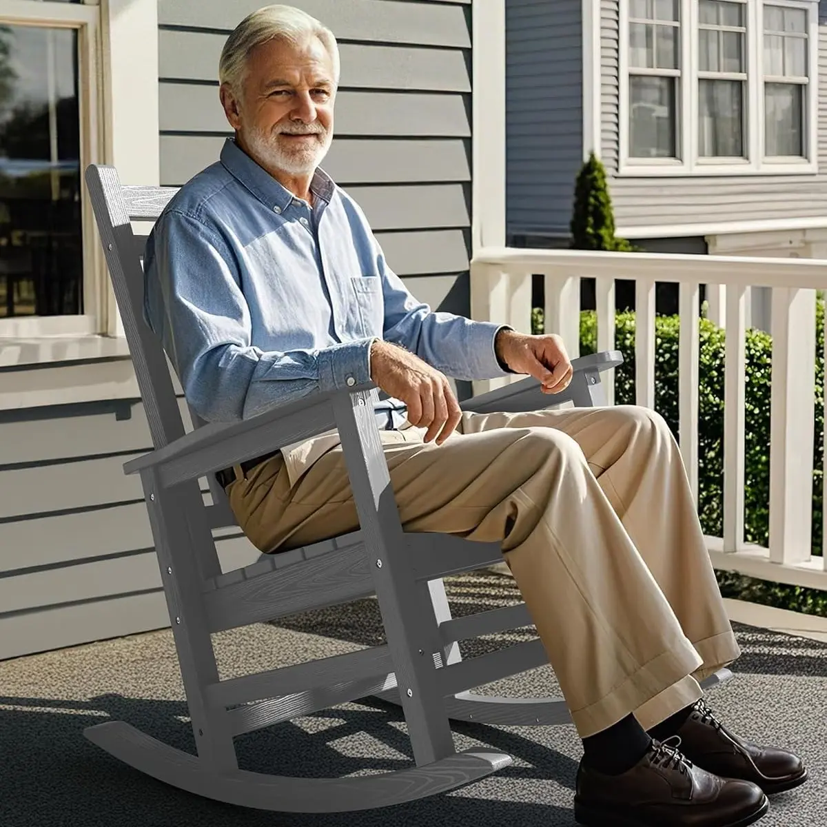 Rocking Chair-Silver Gray -1pc