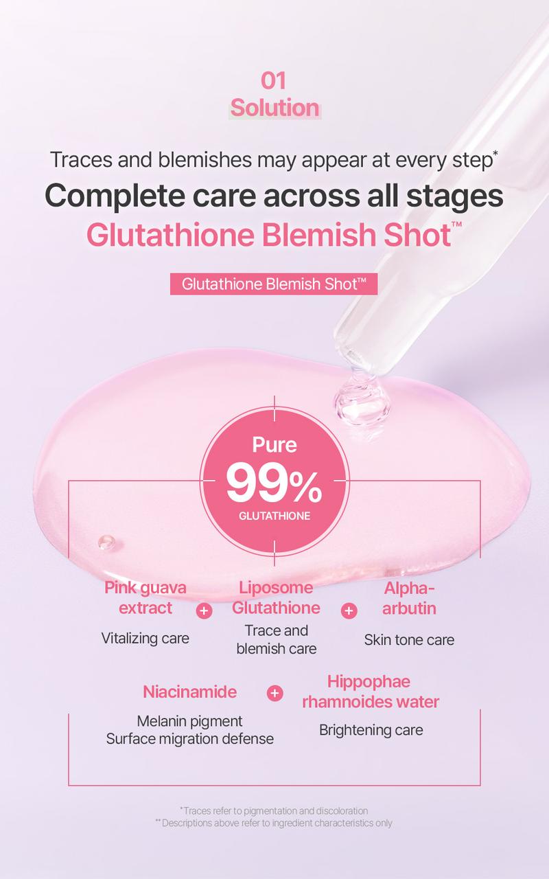 [BeginS by JUNGSAEMMOOL] Pink Guava Glutathione Blemish Serum | Korean Facial Serum | 10% Niacinamide, Vitamin C-rich Jeju Guava for Dark Spot Care and Radiant Glass Skin (1.01 Fl Oz)