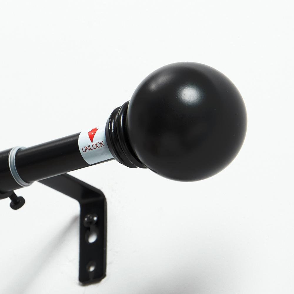 Curtain Rod — Deconovo Decorative Adjustable Single Window Curtain Rod Set showerrod