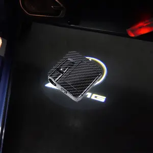 For Mercedes Benz AMG W166 W176 W204 X164 M E B A C GLA GL GLC GLE W212 2pcs LED Car Door Light Logo Laser Projector Lamp(Battery Not Included)