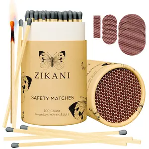 ZIKANI 4" Black Tip Matches