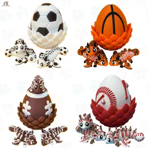 Sport-Inspired Egg Creature Collectible Set – Cute Baseball, Football, Basketball Theme Car or Desk Decor, Unique Perfect Gift for Him, Her & Friends, Birthday, Valentine & Christmas