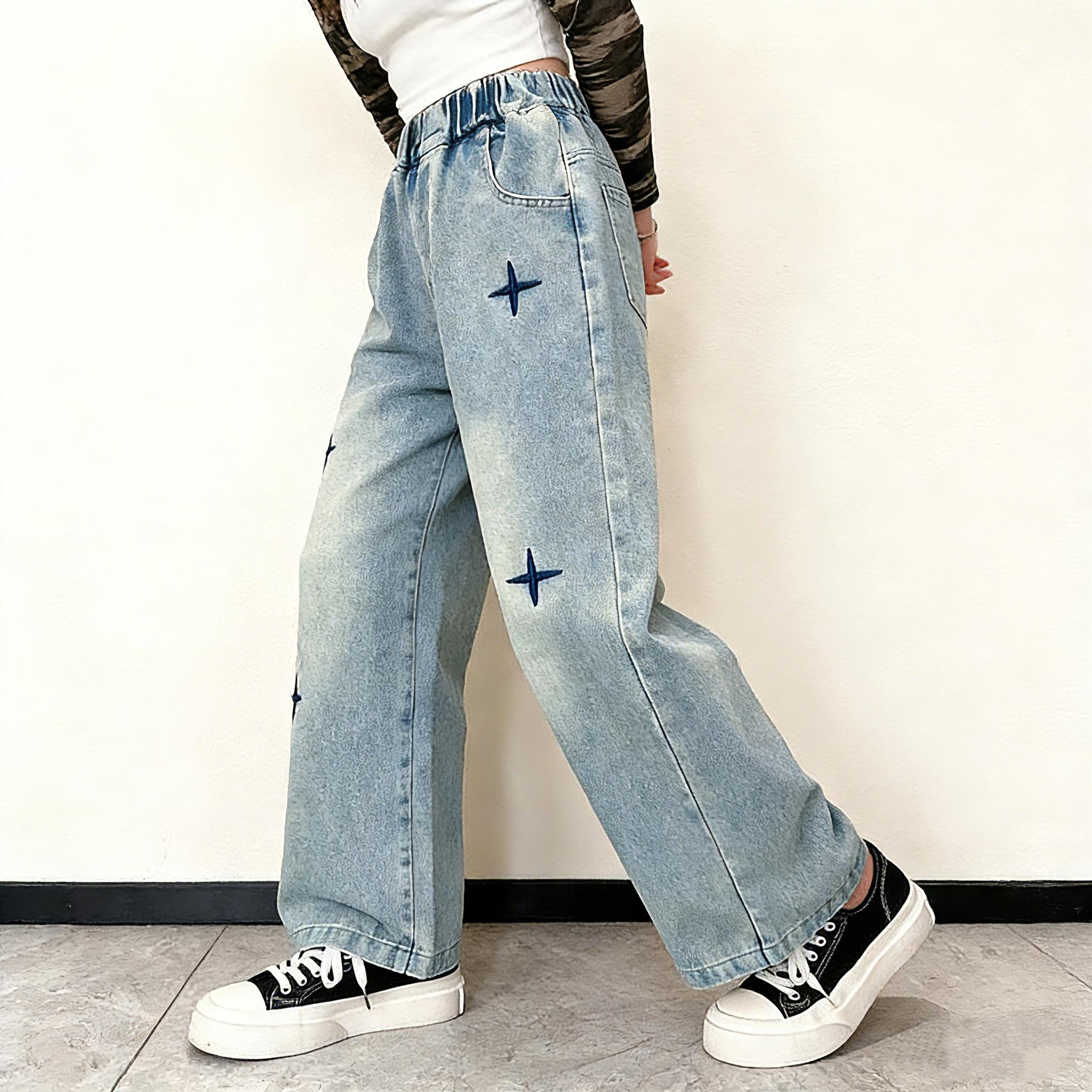 Children's Jeans - Comfortable Soft Material, Age Appropriate, Versatile for Various Tops, Easy Care, Perfect for Young Kids