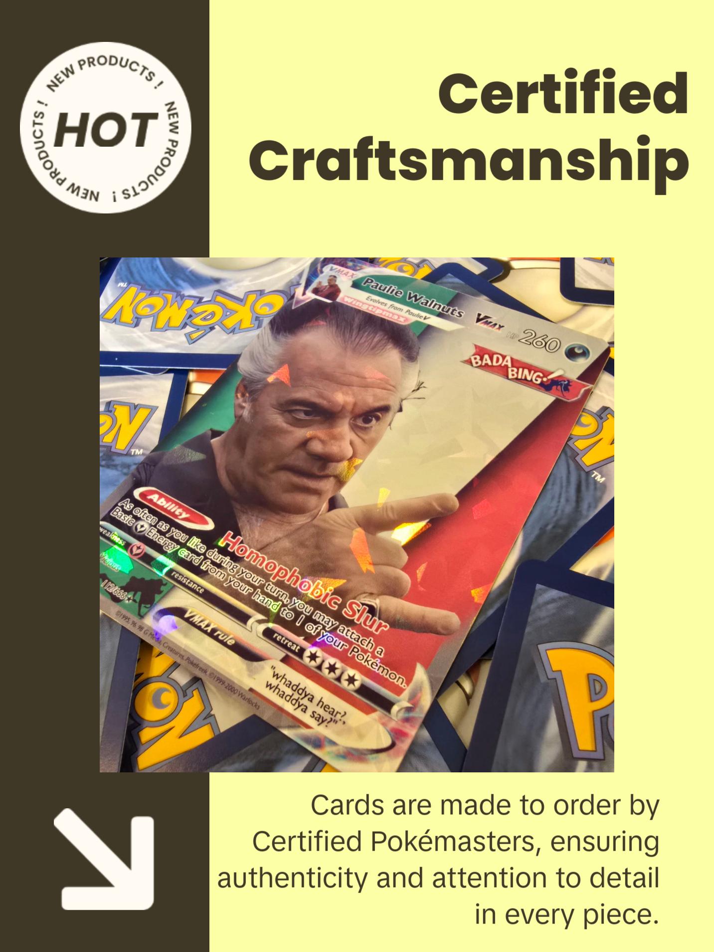 Paulie Walnuts Pokemon Card - The Sopranos - TikTok Shop