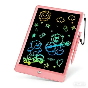 Ava Lalagaga 10 Inch LCD Writing Tablet for Kids Reusable Doodle Board Colorful Toddler Drawing Tablet Educational Learning Toy for Girls Pink