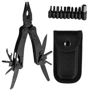 22-in-1 Stainless Steel Multi Tool Pliers Pocket Knife, Nylon Sheath, Professional (EDC) Multi-Tool for Survival, Camping and Hunting, Hiking