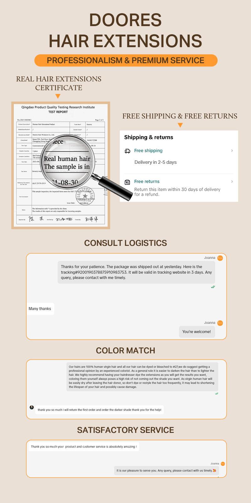 Doores 50g 14-24inch injected Tape in Hair Extensions 100% Human Hair No Glue No Clip, Pre-Bonded more Invisible