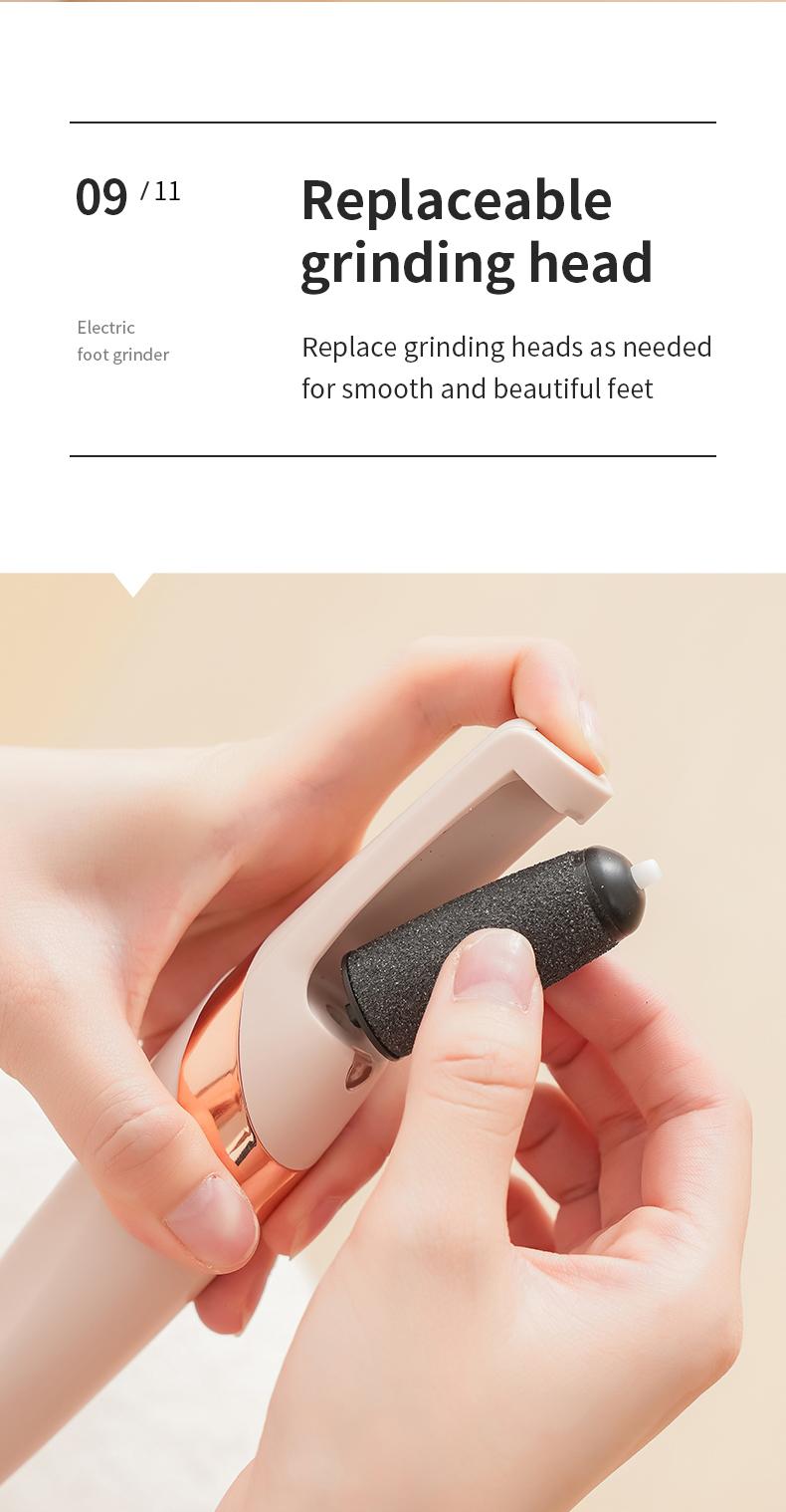 Electric Feet Callus Remover,Portable Electronic Foot File Pedicure Tools,Waterproof Foot Scrubber File,Pedi Foot Care for Dead,Hard Cracked Dry Skin Manicure Nail Nail Care Cutics Nail Art
