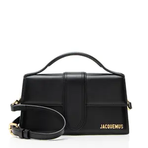 Pre-owned jacquemus Leather Shoulder Bags Le Grand Bambino Top Handle Flap Bag
