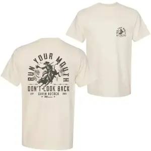 Limited Edition Run Your Mouth TeeSweatshirtHoodie for Gavin Adcock Fans, Unisex Apparel, Perfect for Daily Wear, Casual Style, Unique Graphic Design