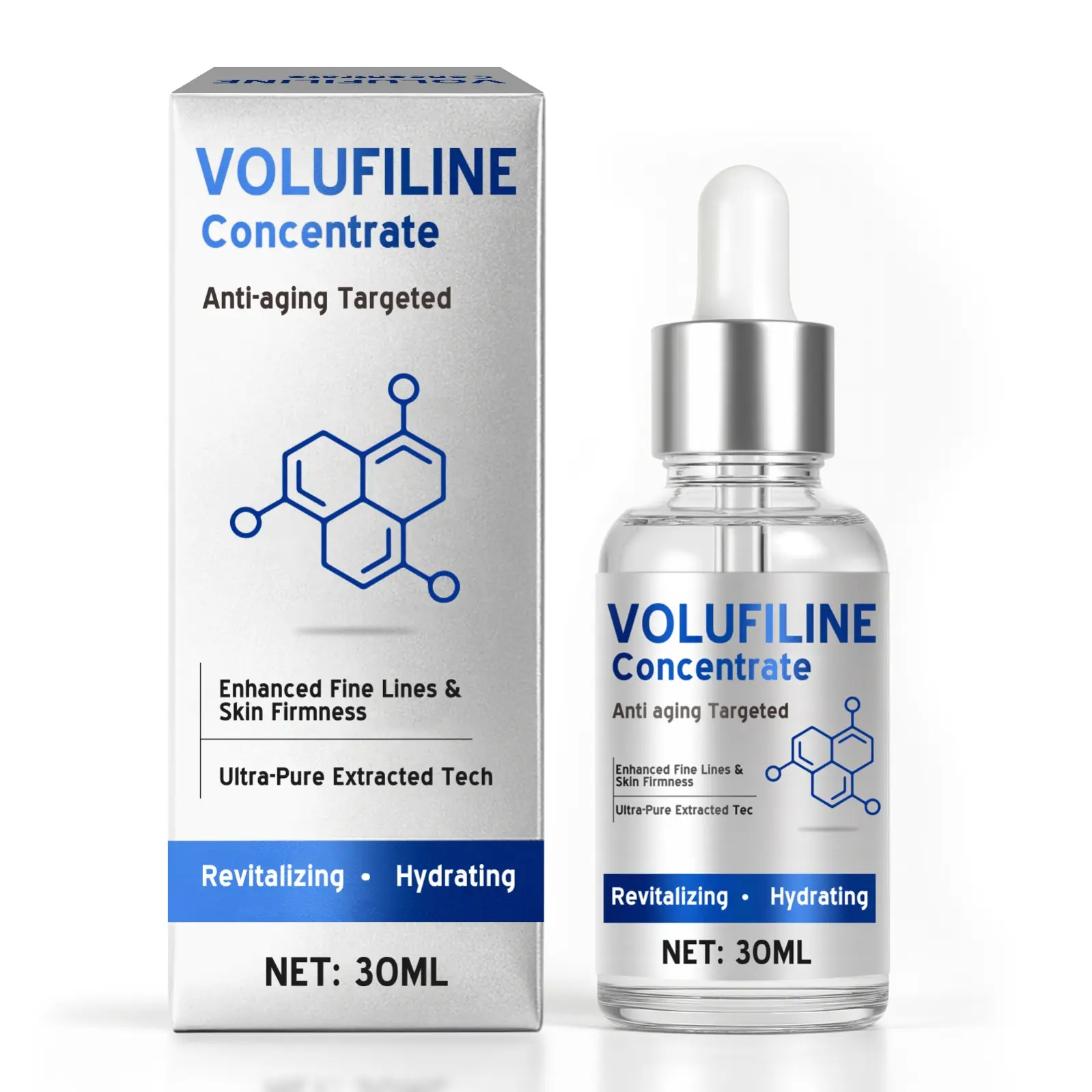 Anti-Aging Firming Face Serum | Volufiline & Centella Asiatica Extract for Fine Lines & Skin Elasticity | 30ml Hydrating Concentrate for Plumper, Firmer Looking Skin | Plant-Based Formula for Revitalized Complexion
