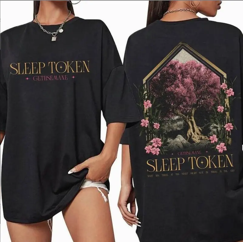 Retro Limited Sleep Token Even In Arcadia Gethsemane 2 Sided T-shirt, Trending Unisex Graphic Tee For Men and Women, Casual Outfit, Comfortable Menswear & Womenswear