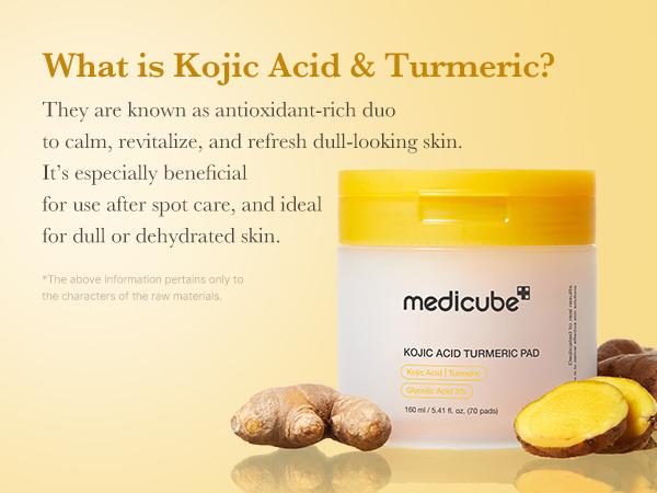 Kojic Acid Turmeric Power Duo for Face & body | Ideal for Troubled Skin & Use After Spot Care | Soothing & Calming with Kojic Acid, Turmeric, Niacinamide