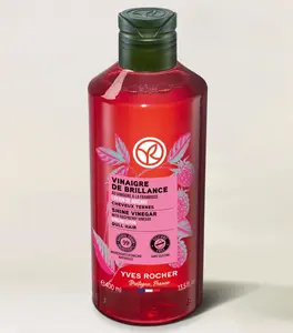 Yves Rocher Raspberry Shine Hair Vinegar – Restores Natural Women Unisex Hair Shine 400 ml./13.5 fl.oz.