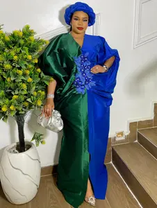 MAJESTIC BLOOM KAFTAN (GREEN/BLUE)