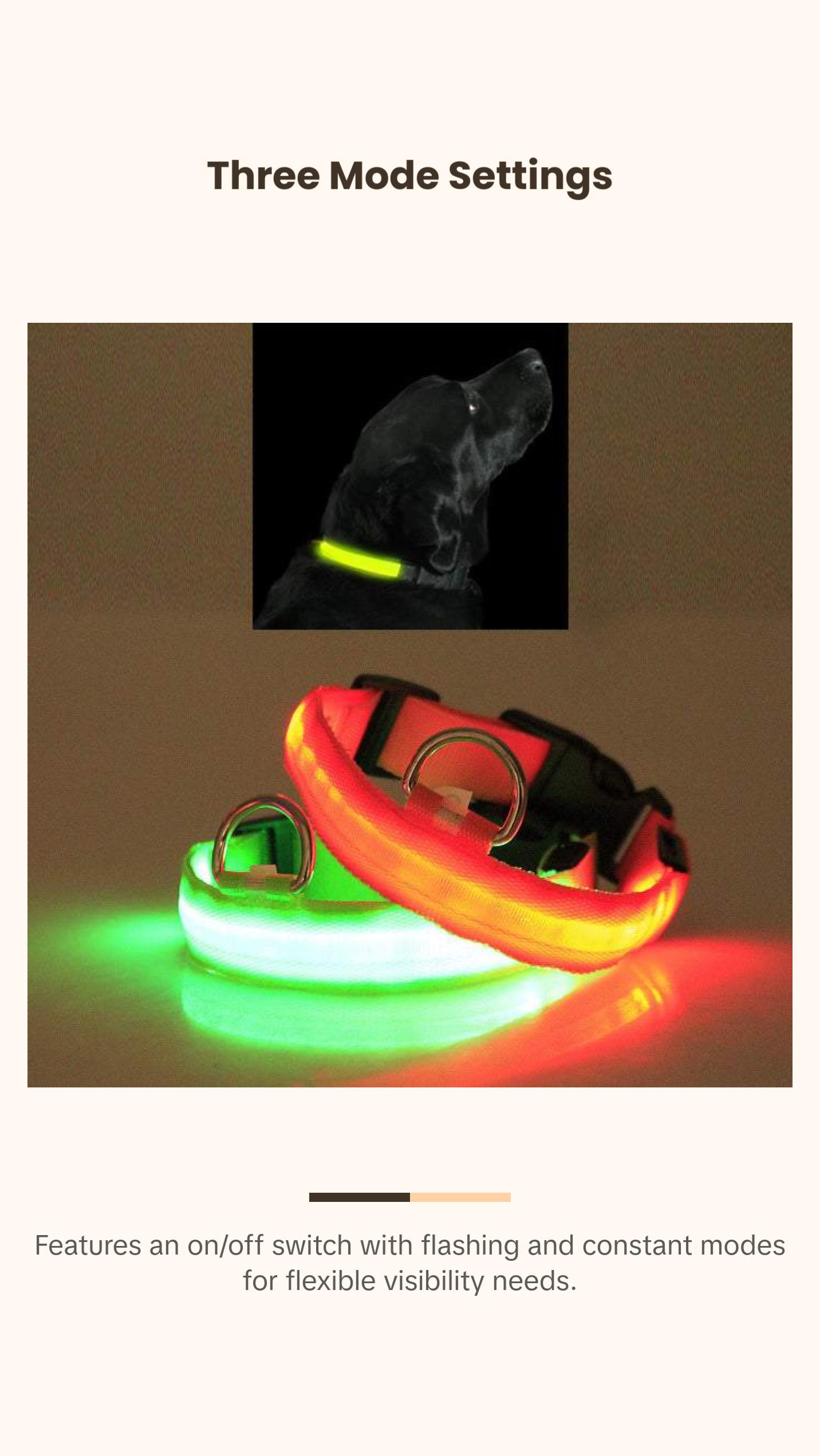 LED PET Safety Halo Style Collar