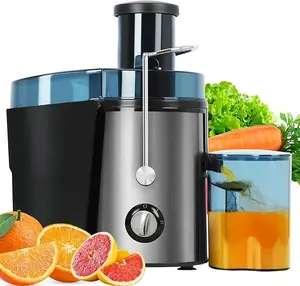 600W Juicer with 3" Wide Feed Chute Titanium Blades Easy Juice Extractor for Fruits & Veggies Dual Speed Centrifugal Design