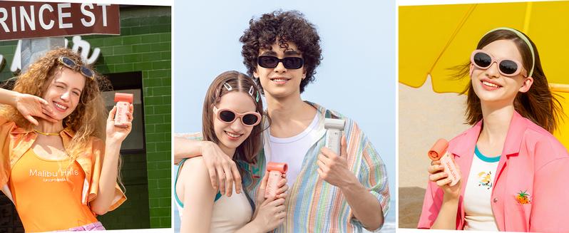 JISULIFE Mini Portable Fan 5000mAh USB 5 Wind Speeds 3.5-18 Hours Compact Travel Friendly with Lanyard for Outdoor Use