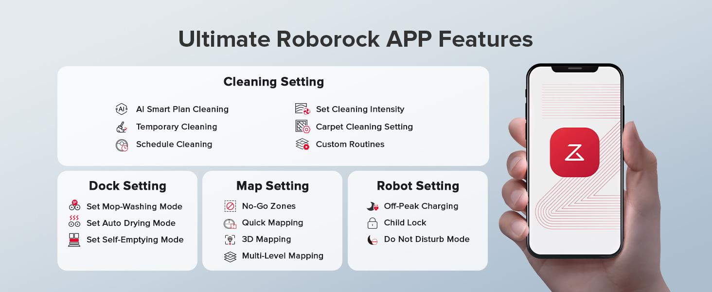 Roborock Qrevo Series Robot Vacuum and Mop (QV 35A), 8000Pa Suction, Anti-Tangle Brushes, Smart Obstacle Avoidance, Auto Mop Washing, All-in-One Dock, 200RPM Spinning Mops #GiftedInLove