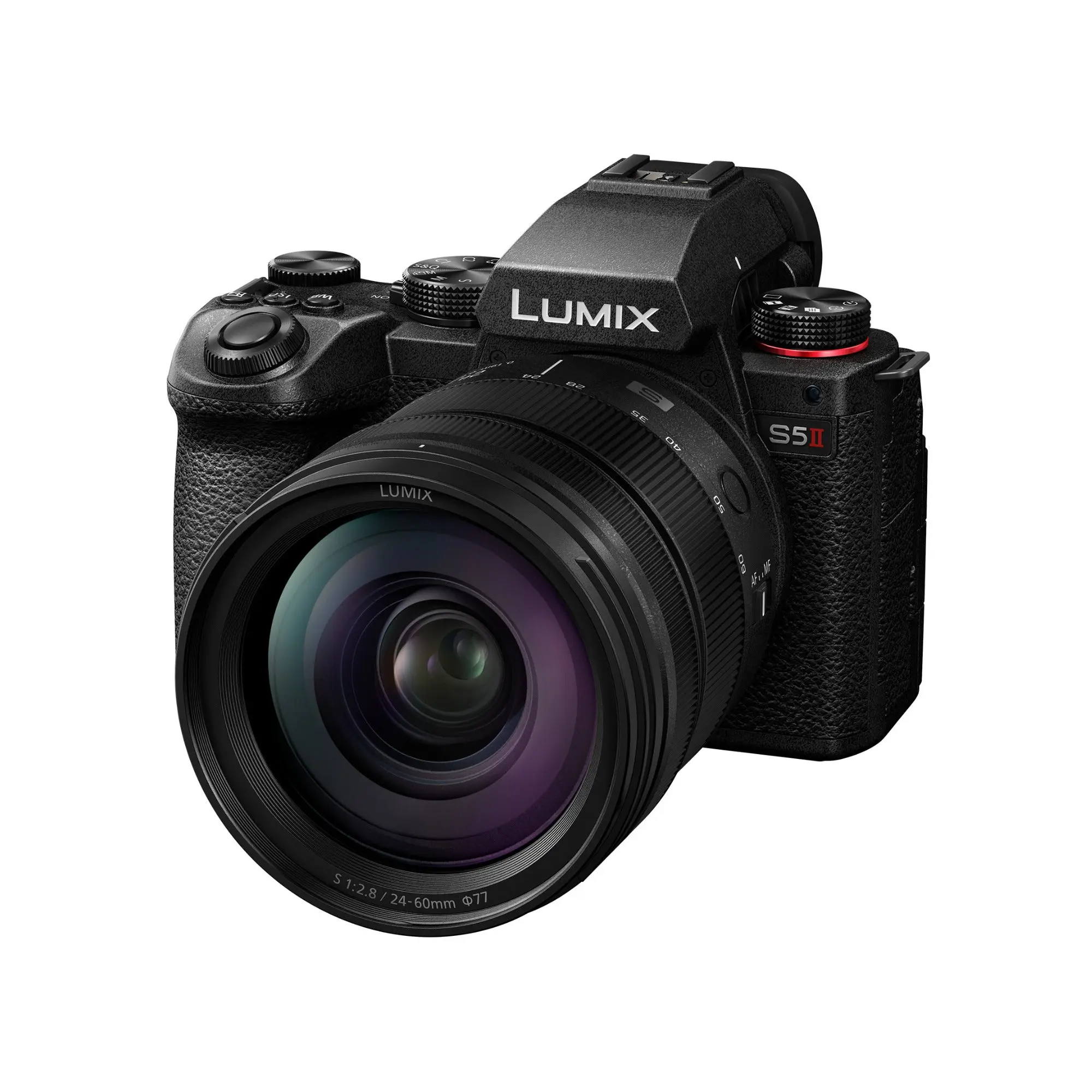 Panasonic LUMIX S5II Full-Frame Mirrorless Camera with 24-60mm F2.8 Lens Kit - Durable, Adjustable Settings, USB-Enabled, CMOS Sensor, Dust and Splash Resistant