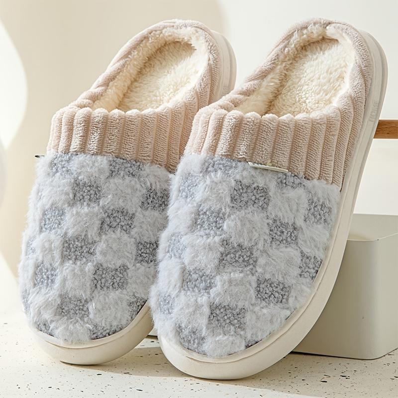 Cotton slippers for women, anti slip cashmere for warmth, monthly slippers for indoor home, cute and fluffy cotton mop Girl Footwear Flipflop
