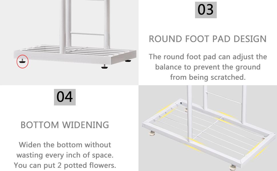 4 Tier 5 Potted Plant Stand Metal Multiple Flower Pot Holder Shelf Indoor Outdoor Planter Display Shelving Unit for Patio Garden Corner Balcony Living Room Deals For You Days 4 Tier 5 Potted Plant Stand Metal Multiple Flower Pot Holder Shelf Indoor Outdoor Planter Display Shelving Unit for Patio Garden Corner Balcony Living Room Deals For You Days