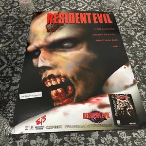 Biohazard Resident Evil 1 Ps1 Zombie Poster B2