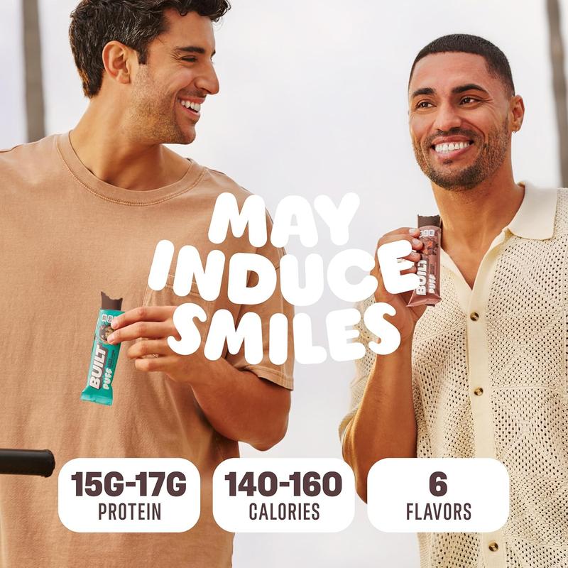 Built Bar, Puff Protein Bars, Variety Pack, Collagen, On-the-go Snacks, Breakfast Bar, Mixed Sampler, 12 Pack