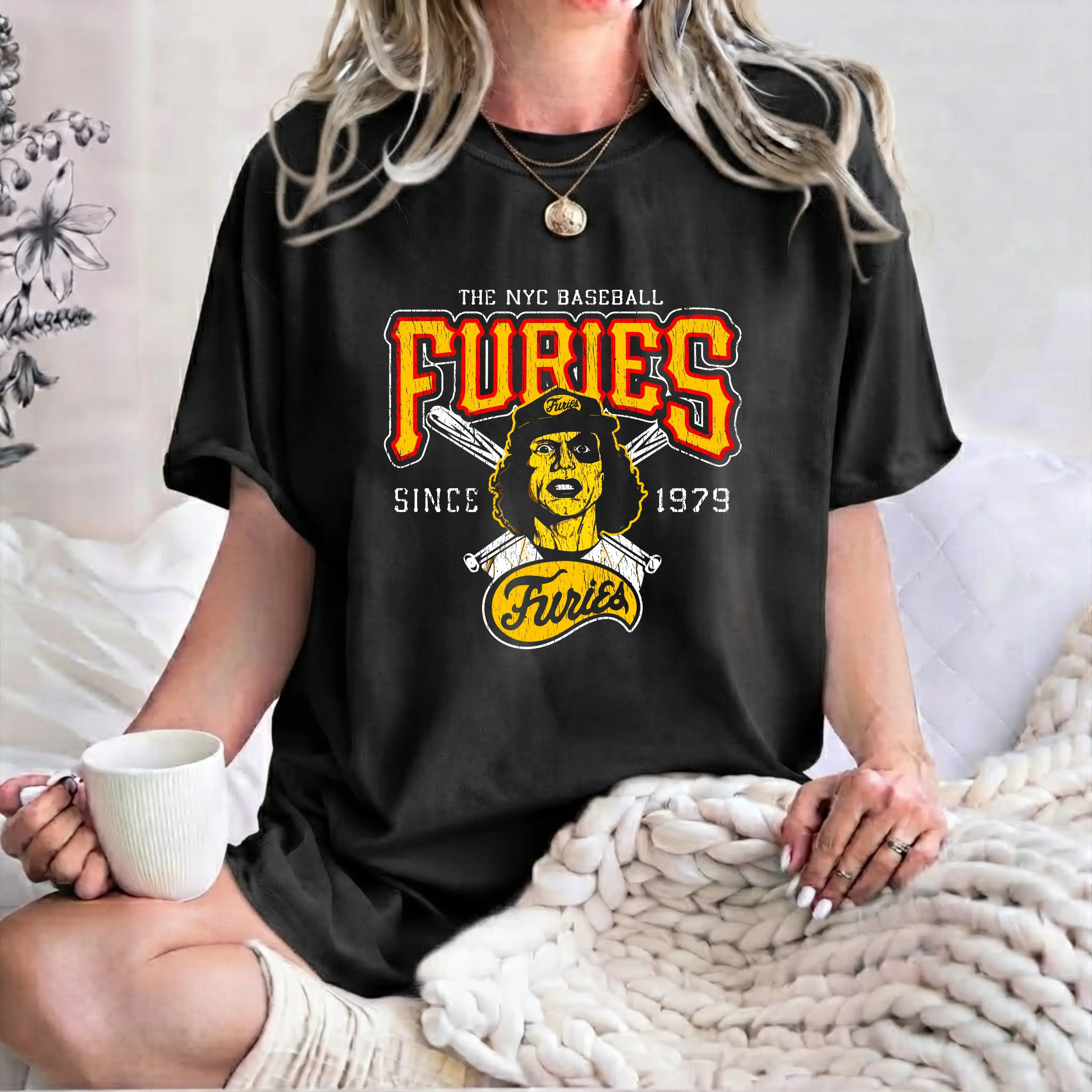 Vintage The Warriors Baseball Furies Sweatshirt, 1979 NYC Cult Movie Graphic Shirt, Retro Baseball Streetwear, Classic Film Fan Gift, Unisex Pullover, MADE IN USA