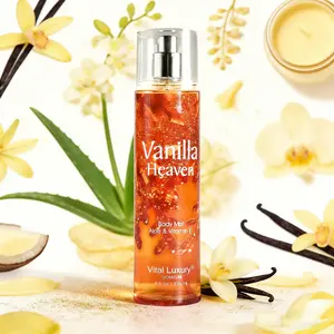 Luxury Vanilla Scent Body Mist for Women | Aloe Vera & Vitamin E Hydrating Fragrance | 236mL
