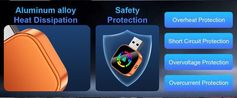 【YURNLV】X 2026 New Wireless CarPlay Converter, iPhone/Android Universal, Plug & Play, Zero Latency, Auto-Connect, Hands-Free Calling