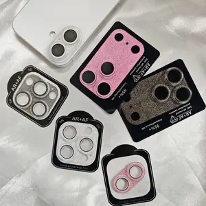 Latest Sparkling Diamond Lens Pr17 Pro Max/17 Air/16 Plus/16 Pro/16 Pro Max/15/14/13 Pro Max/14 Plus Camera Lenses High-Definition, Drop-Resistant, Durable iPhone Lens Protector